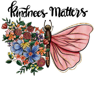 Kindness matters Butterfly flower women T-Shirt