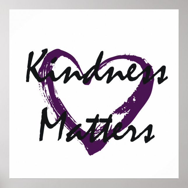 Kindness Matters Heart Poster (Front)
