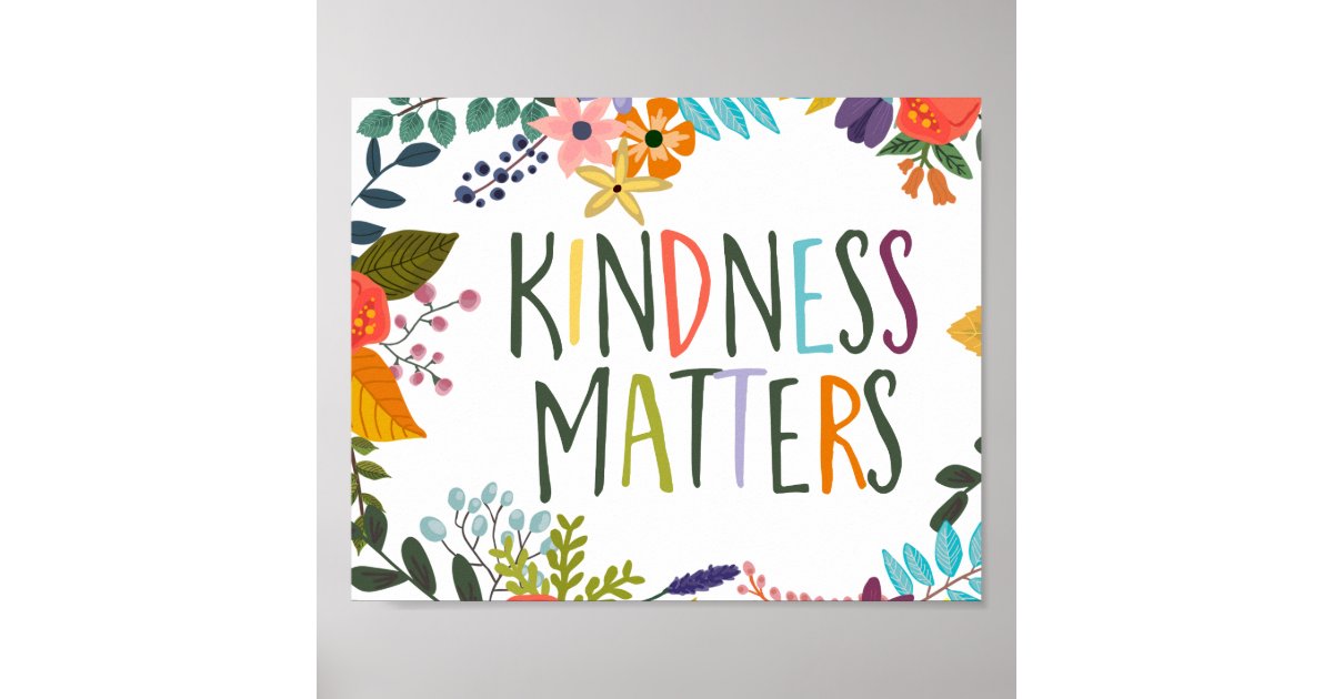 Kindness Matters Canvas Banner – Tiny Human Print Co.