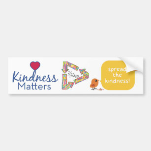 Kindness Matters - on the School Bus Bumper Sticker