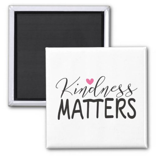 Kindness matters square sticker magnet