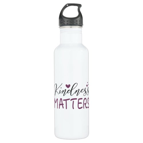Kindness matters stainless steel water bottle