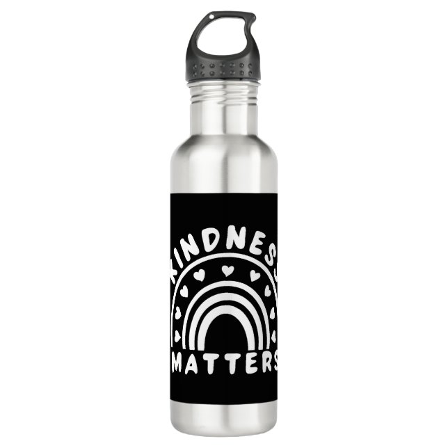 Kindness Matters Stainless Steel Water Bottle (Front)