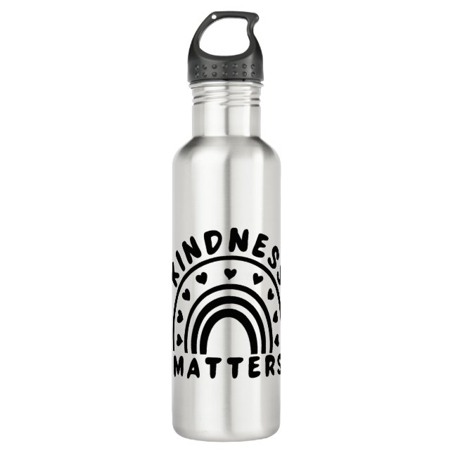 Kindness Matters Stainless Steel Water Bottle (Front)