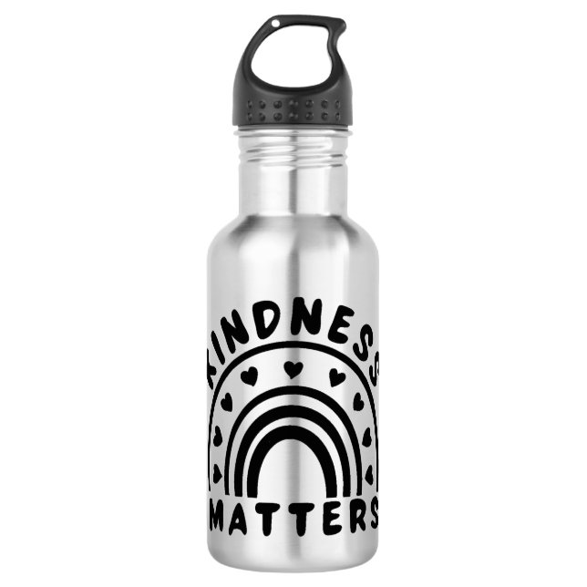 Kindness Matters Stainless Steel Water Bottle (Front)