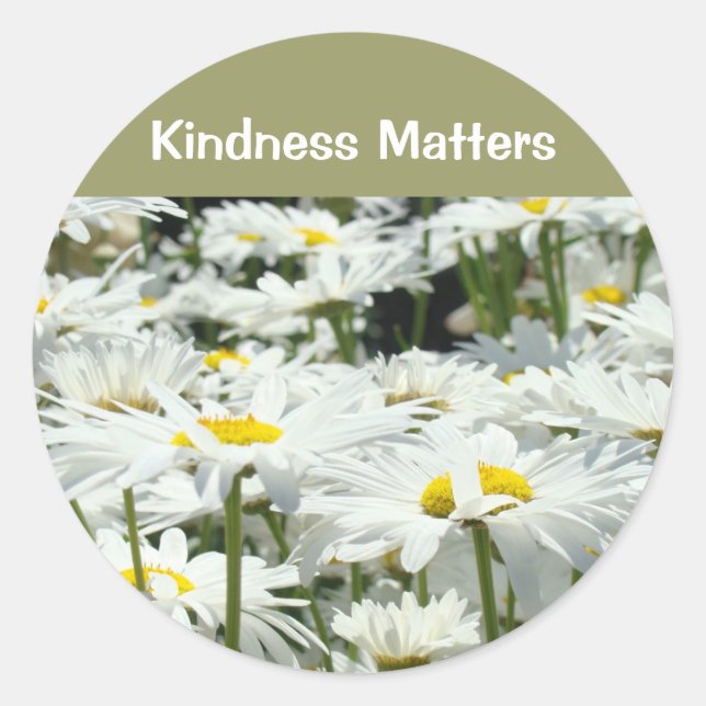 Kindness Matters stickers Kind Goodness Daisy (Front)