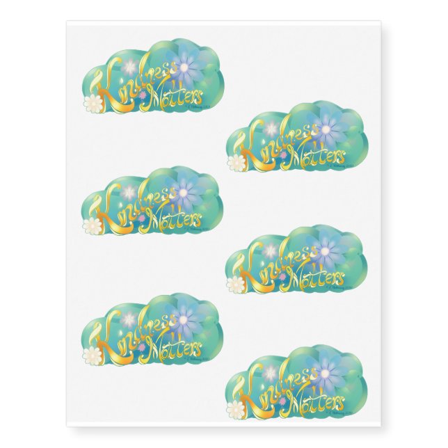 Kindness Matters Temporary Tattoos (Front)