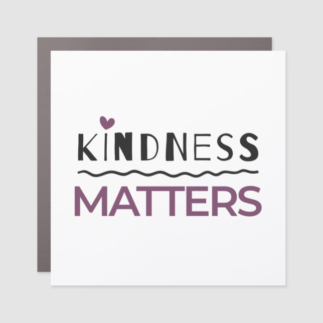 Kindness matters trucker hat car magnet (Front)