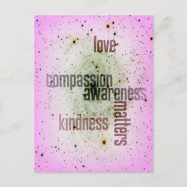 Kindness Matters Universal Love Postcard (Front)