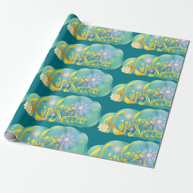 Kindness Matters Wrapping Paper (Unrolled)
