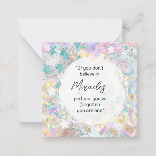   Kindness Miracles Pastel Stars AP62  Note Card