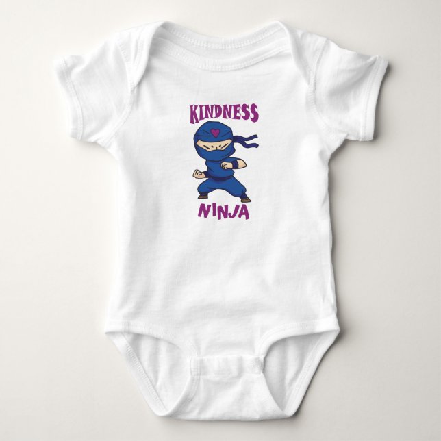 Kindness Ninja, Fight against Bullying Baby Bodysuit (Front)