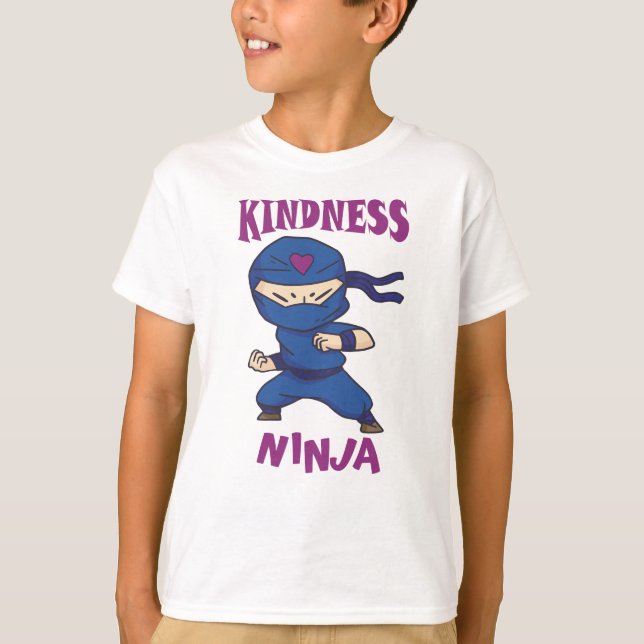 Kindness Ninja, Fight against Bullying T-Shirt (Front)