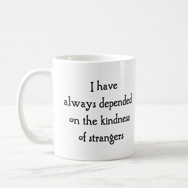 kindness of strangers coffee mug (Left)