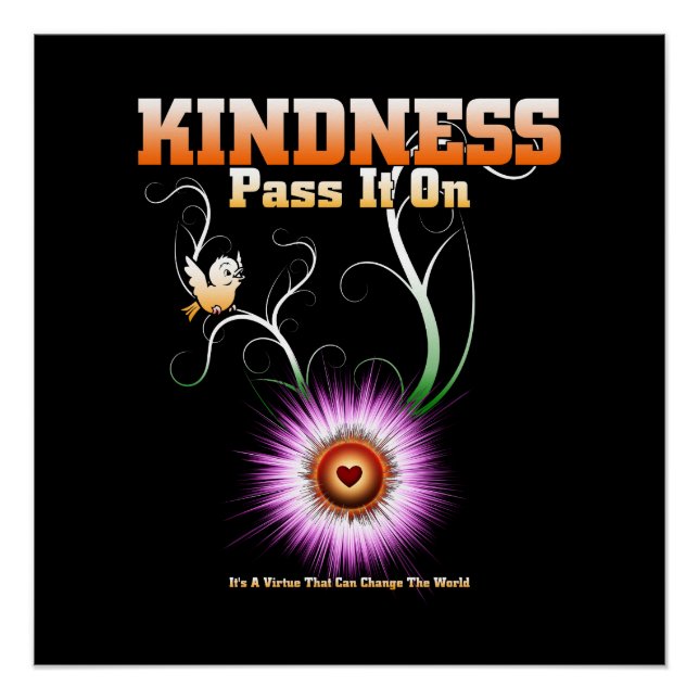 KINDNESS - Pass It On Perfect Poster (Front)