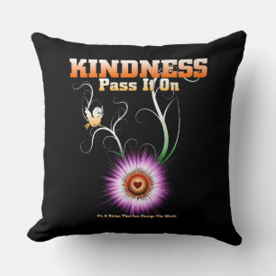 KINDNESS - Pass It On Throw Blanket Pillow