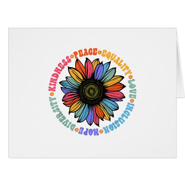 Kindness Peace Equality Love Hope Diversity Human  (Front Horizontal)