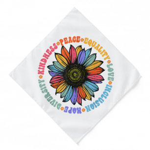 Kindness Peace Equality Love Hope Diversity Human Bandana