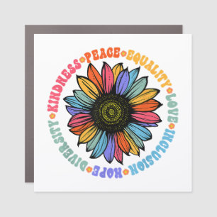 Kindness Peace Equality Love Hope Diversity Human  Car Magnet