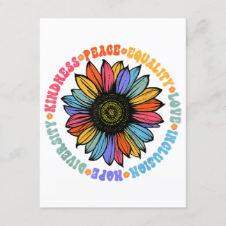 Kindness Peace Equality Love Hope Diversity Human Enclosure Card