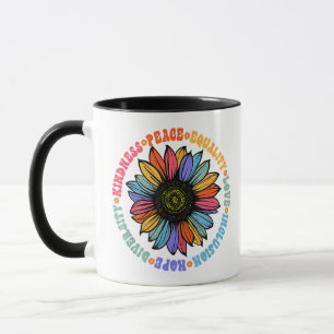 Kindness Peace Equality Love Hope Diversity Human  Mug
