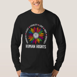Kindness Peace Equality Love Hope Diversity Human T-Shirt