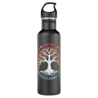 Kindness Peace Equality Love Inclusion Diversity Stainless Steel Water Bottle