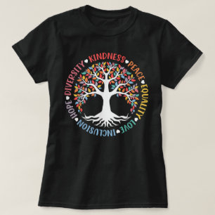 Kindness Peace Equality Love Inclusion Diversity T-Shirt
