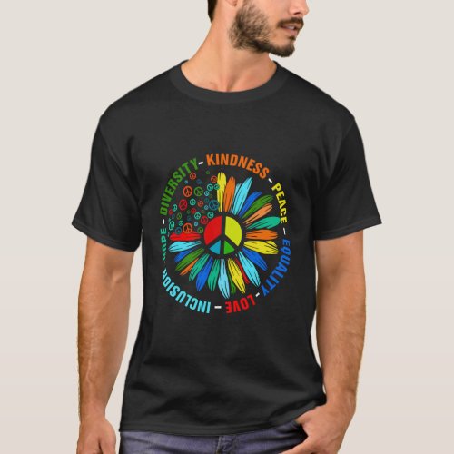 Kindness Peace Equality Love Inclusion Hope Divers T_Shirt