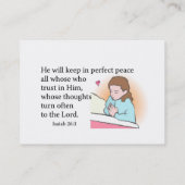 Kindness & Peace Whispers Business Card (Back)
