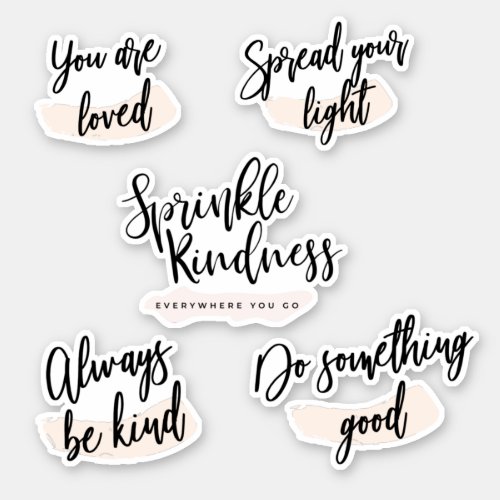 Kindness Planner Inspirational Stickers