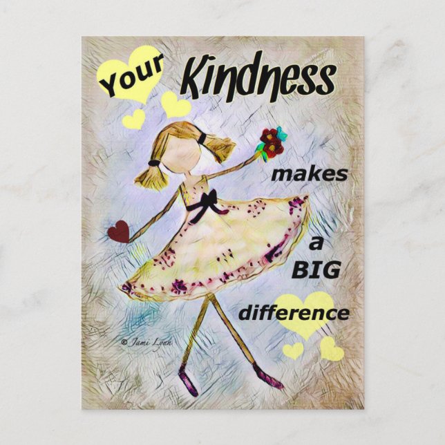 Kindness Postcards custom design personalized (Front)