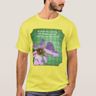 Kindness Quote Bee On Flower Inspirational T-Shirt