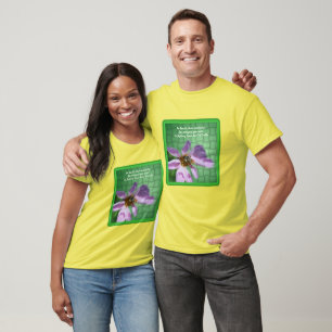 Kindness Quote Bee On Flower Inspirational T-Shirt