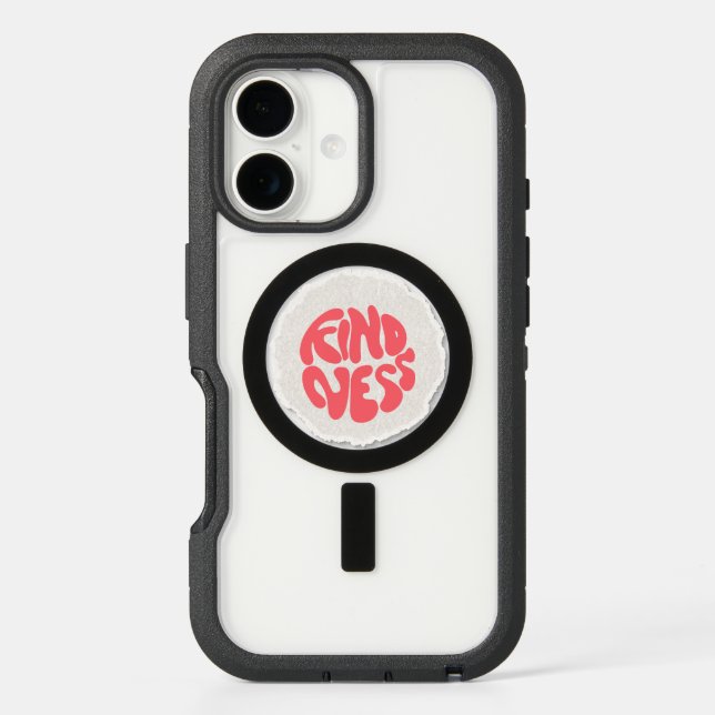 Kindness Retro Typography Design Otterbox iPhone Case (Back)