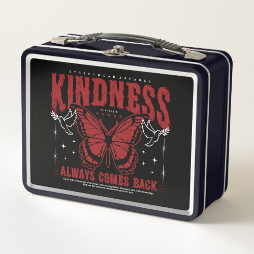 Kindness Rock Metal Album Cover Style Teen Adult Metal Lunch Box