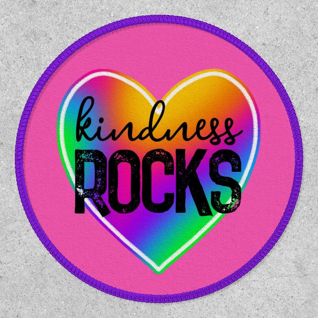 Kindness Rocks Rainbow Patch (Front)