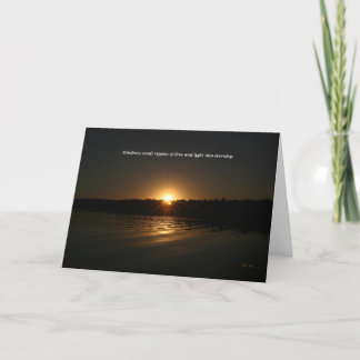 Kindness sends ripples of love and light letterpress thank you card