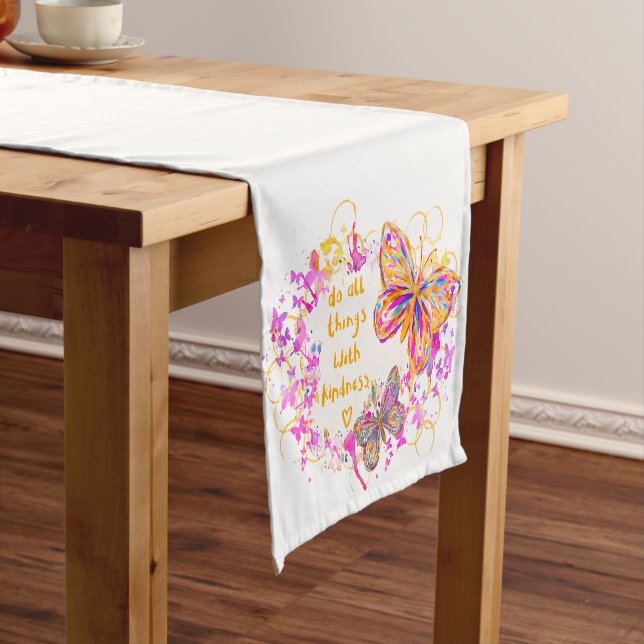 Kindness Short Table Runner (In Situ)