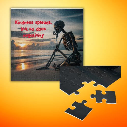 Kindness spreads but so does NEGATIVITY  Jigsaw Puzzle
