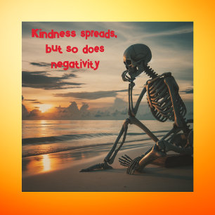 Kindness spreads, but so does NEGATIVITY Wood Wall Art