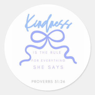 Kindness Sticker, Christian Gift, Baptism Gift Classic Round Sticker