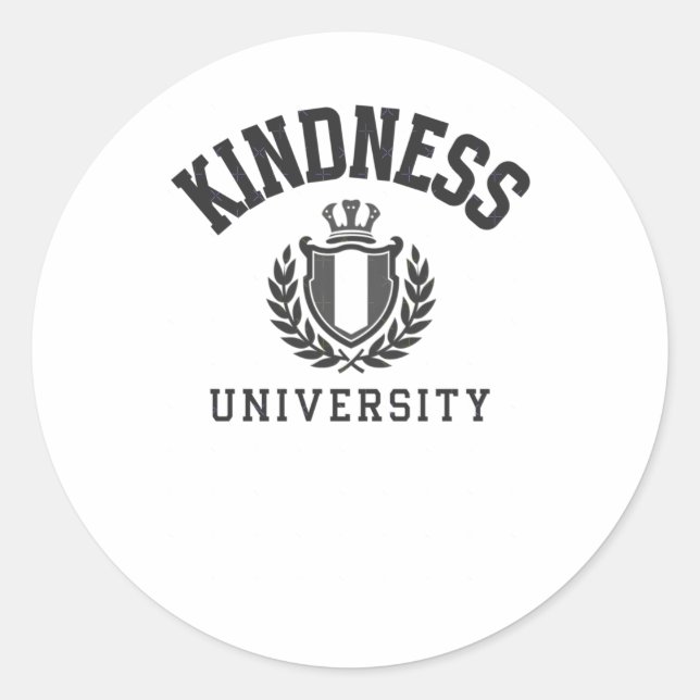 Kindness University - Dark Color Font Sticker  (Front)