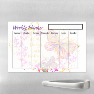 Kindness weekly planner  magnetic dry erase sheet