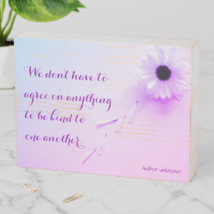 Kindness  wooden box sign