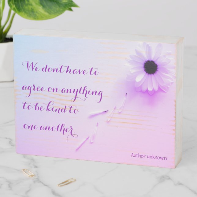 Kindness  wooden box sign (In Situ Horizontal)