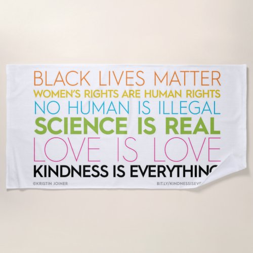 KindnessIsEverything Beach Towel