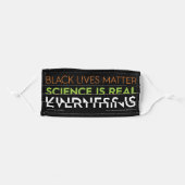 #KindnessIsEverything Black Face Mask (Front, Folded)