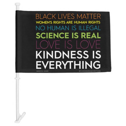 KindnessIsEverything Car Flag