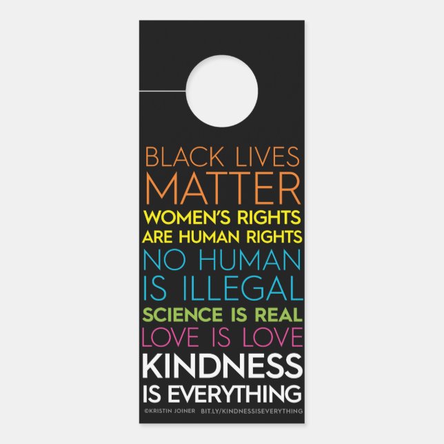 #KindnessIsEverything Door Hanger (Front)